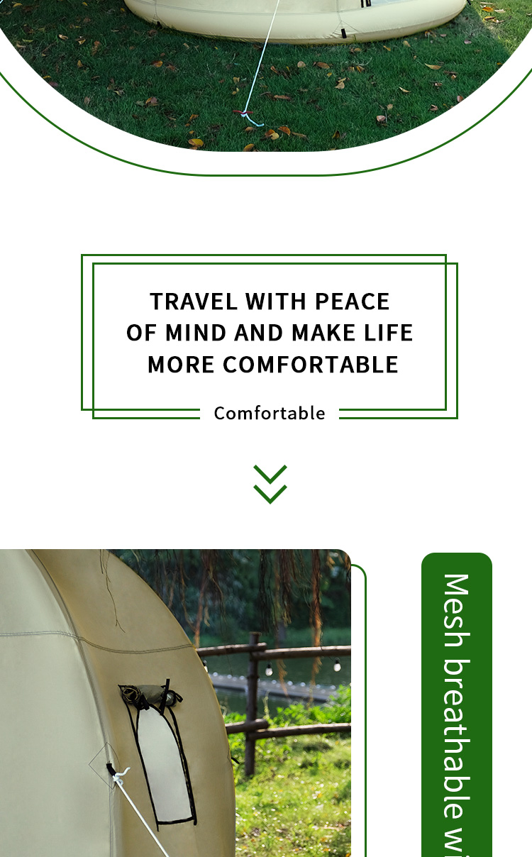 Tent details Oval integrated inflatable tent outdoor sports camping