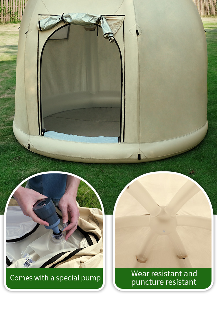 Tent details Oval integrated inflatable tent outdoor sports camping