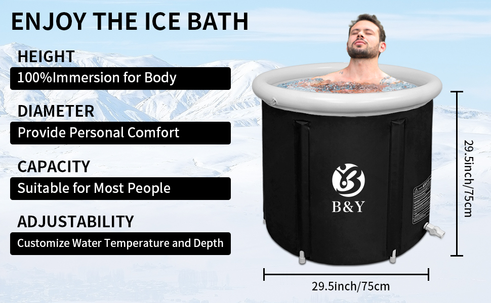 Foldable Multi-Layer Ice Bath Tub The ice bath bucket has large capacity, light weight, and is easy to carry and use.