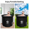 85 Gallon Outdoor Adult Portable Inflatable Ice Bath Tub with Lid