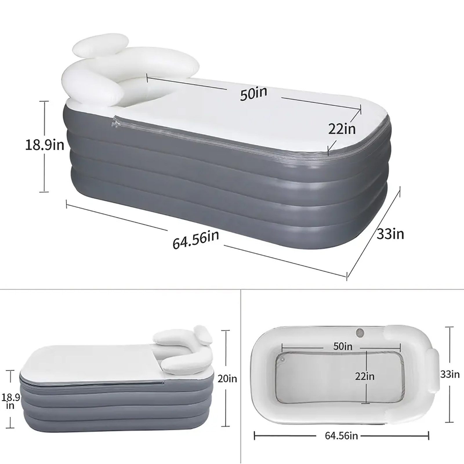 PVC täispuhutav vann