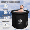 85 Gallon Outdoor Adult Portable Inflatable Ice Bath Tub with Lid