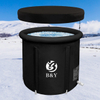 85 Gallon Outdoor Adult Portable Inflatable Ice Bath Tub with Lid