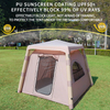 Automatic Inflatable Camping Tent，Easy Set Up 3-4 Person Glamping Outdoor Air Blow Up Tents, Quick Setup Air Tent with A Built-in Air Pump,Waterproof Inflatable House Tent for Adults