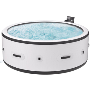 Inflatable Hot Tub Spa Pool Massage Wave Pool Thermostat Atmosphere Lighting