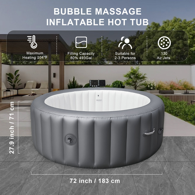 Hot Water Spa Tub, Jacuzzi Spa Hot Tub, Six Ambient Light Spa,Spa with Swim, Swim Spa Hot Tub, Inflatable Spa