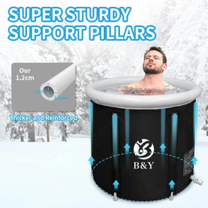 inflatable outdoor multi-layer အအေးမိနေအိမ် Rollable ရေခဲရေချိုးခြင်း