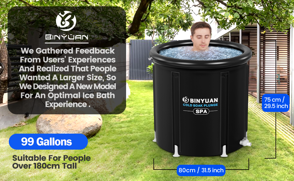 An ice bathtub more suitable for the public