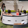 Inflatable Hot Tub Spa Pool Massage Wave Pool Thermostat Atmosphere Lighting